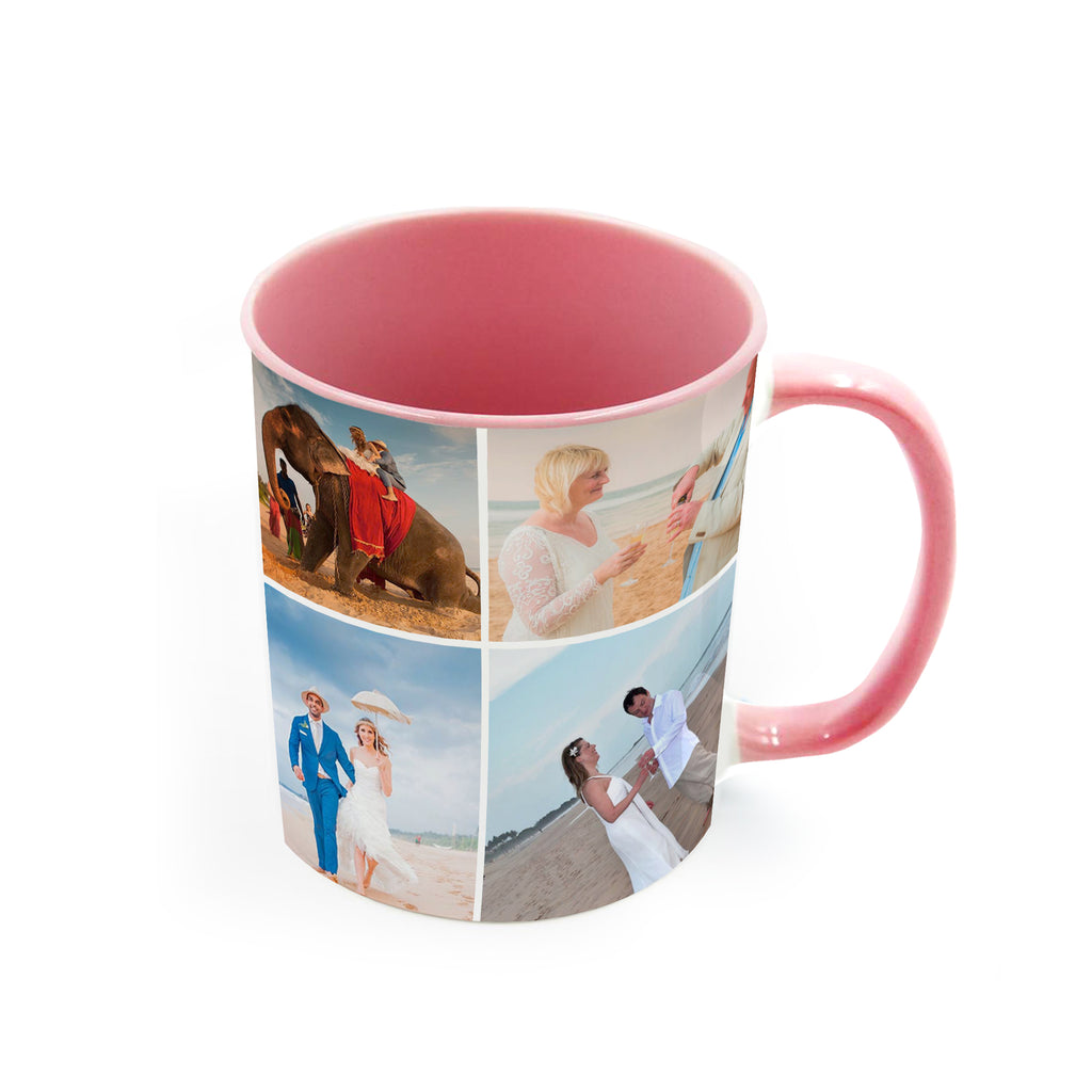 Personalised Wedding Photo Collage Mug